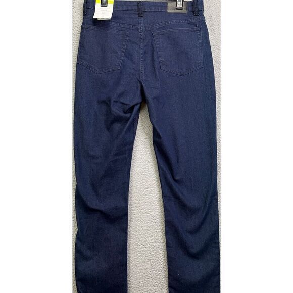 Eddie Bauer‎ Jeans Mens 32X32 Flex Blue Slim Fit Straight Leg Stretch Denim NEW - Picture 1 of 10